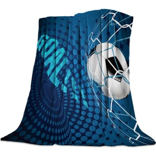 Soccer Curtains Balls Football Blankets Coverlet Throw Cover Fleece Comfort Warm Room Indoor Couch Home Hall Bedspread Blanket