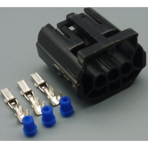 1set 3 hole waterproof female jacket vehicles equipped with waterproof connector Automotive connector terminals