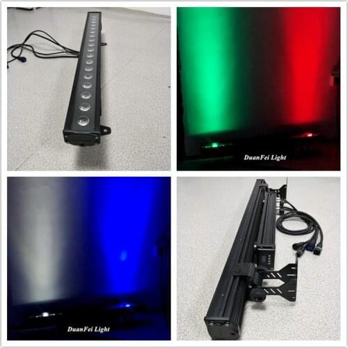14pcs outdoor wall wash led rgbw bar led wall washer light 18x10w outdoor wall led wash
