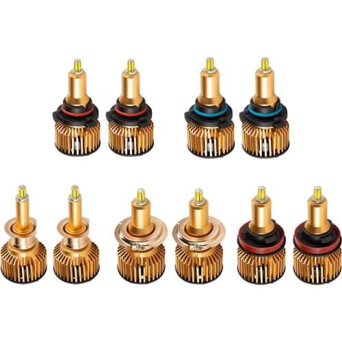 2pcs Auto Headlamp Kits Car Accessories Car Headlight Conversion Globes Bulbs 60W 6000K 10000lm LED Car Headlight Bulb