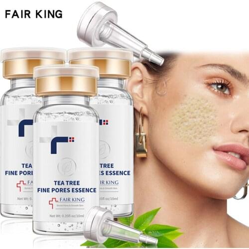 FAIR KING Tea Tree Shrink Pores liquid Moisturizing Face Serum Whitening Plant Skin Care Anti Aging Anti Wrinkle Essence