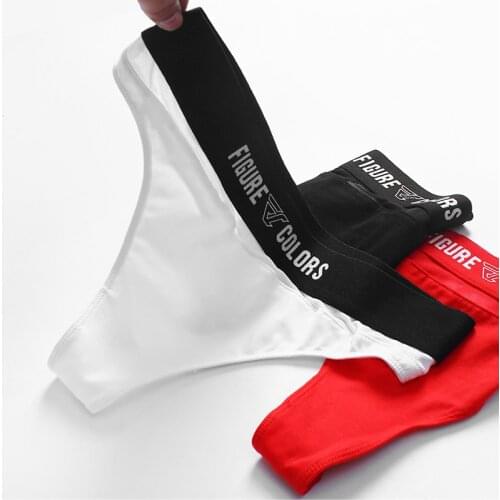 3PCS/Set Womens Panties G-string Thong Cotton Underwear Sexy Female Underpants Solid Color Panty Breathable mesh design