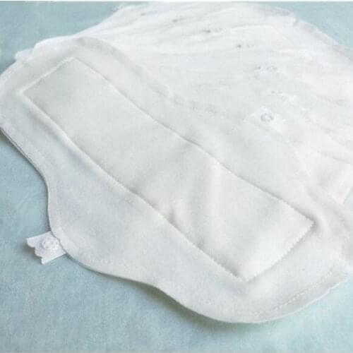 5 Pcs/lot Thin Reusable Cloth Washable Menstrual Pad Mama Sanitary Towel Pad Napkin vagina menstrual clean 270mm White Panty