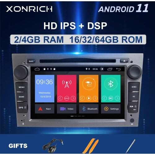 2 Din Android 10 Car DVD Multimedia Player For Opel Vectra C Zafira B Corsa D C Astra H G J Meriva Vivaro GPS Navigation Radio