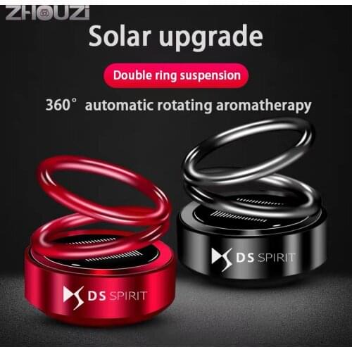 Car Air Freshener Car Aromatherapy Solar Auto Rotation Double Ring Scent Decor For DS SPIRIT DS3 DS4 DS4S DS5 DS 5LS DS6 DS7