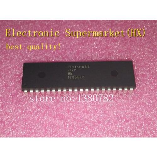 Free Shipping 10pcs/lots PIC16F887-I/P PIC16F887 DIP-40 New original IC In stock