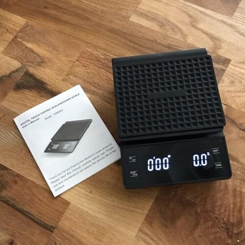 3kg 0.1g Mini LCD Coffee Scale Accuracy Measuring Tools Kitchen Food Precision Scale Smart Digital Scale with Timer