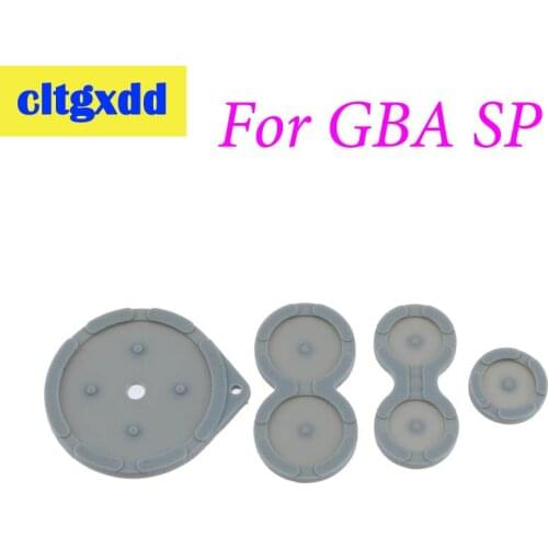 Cltgxdd 1Set Rubber Conductive Buttons A-B D-pad For Game Boy Advance GBA SP Silicone Start Select Keypad