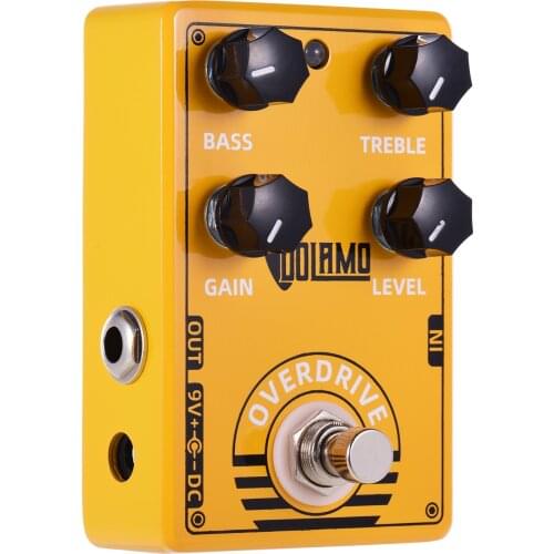 Dolamo D-8 Overdrive Guitar Effect Pedal with Bass Treble Gain Level Controls and True Bypass Design for Electric Guitar