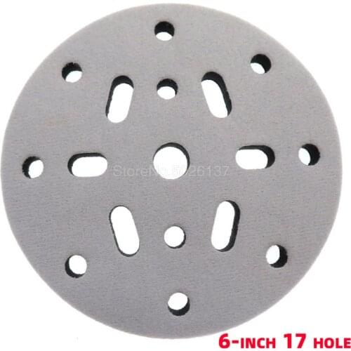 6 Inch 150MM Soft Interface Pad 8+6/8+1 Holes For Hook And Loop Sanding Disc Backing Power Tools Accessories