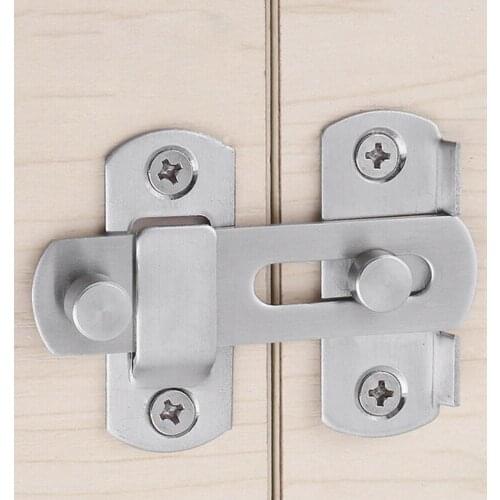 Stainless Steel Hasp Latch Lock Sliding Door Window Cabinet Locks Home Hotel Security door buckle Hardware Fitting Hot Sale