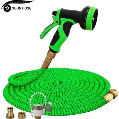 NEW Garden Hose Expandable 16-125ft High Pressure Car Wash Plastic Pipe Magic Flexible Water Hose With Spray Gun For Watering