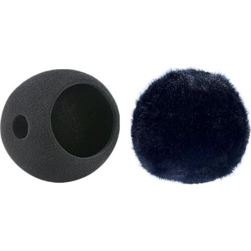 Foam Microphone Wind Cover Sponge Filter Artificial Fur Muff Mic Windscreen Windproof Shield for Blue Snowball Condenser