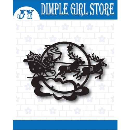 Santa Deer 2021 new metal cutting die die for scrapbook decoration template stamp and death frame photo album embossed DIV craft