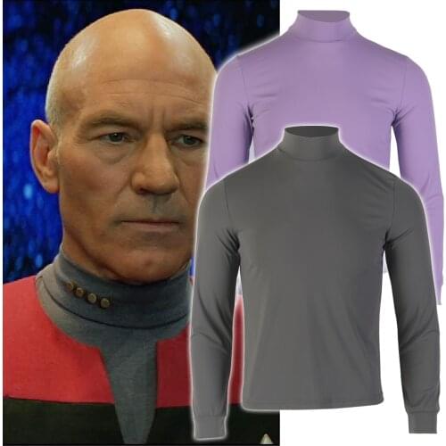Star First Contact Trek Gray Undershirt Deep Space Nine Picard Sisko Uniforms ST Cosplay Costume Prop