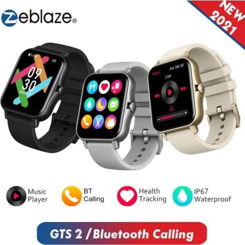 Zeblaze GTS 2 Smart Watch Music Player Receive Make Call Heart Rate Monitor Sports Smartwatch Men Women For Android IOS New