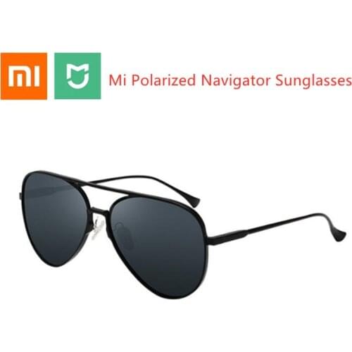 Origianl Xiaomi Mijia Aviator Pilot Traveler Sunglasses Polarized Lens Sunglasses for Man and Woman Driving Sunglasses
