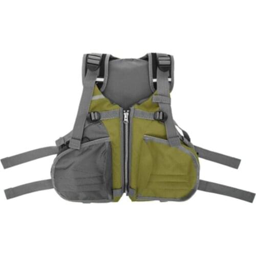 Fishing Vests Kayak Sea Fishing Buoyancy Life Jacket Outdoor Safety Drifting Rescue Multi-Pockets Adjustable Life Jacket Foam