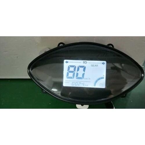 Speedometer lcd display 48-72v gauge for electric scooter MTB motorcycle odometer with battery level and light icon speedview
