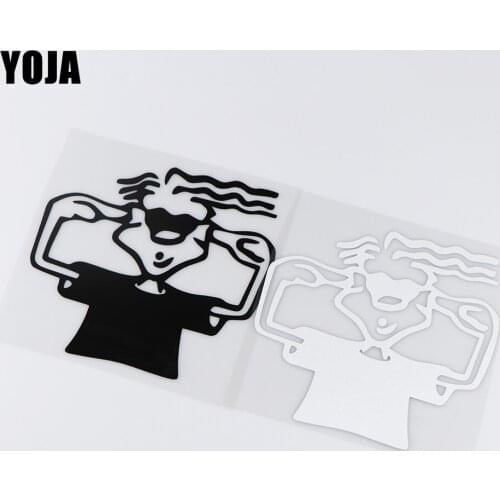 YOJA 15.2X15CM Dolbit Normal'no Bumper Decoration Car Sticker Window Vinyl Decals ZT4-0091