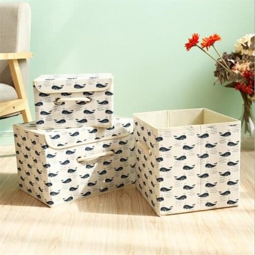 Foldable Clothes Storage Box Thicken Dustproof Wardrobe Organizer With Lid Large Capacity Quilt Finishing Box Home Organizer