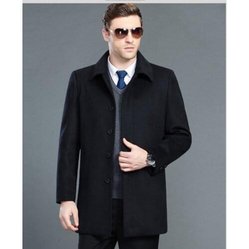 Blends wool Suit design wool coat Mens Casual Trench Coat Design Slim Fit Office Suit Jackets casaco masculino HH24466