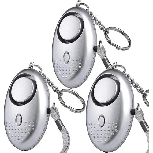 15pcs 130db Personal Defense Siren Anti-attack Security for Children and Older Women Carrying A Panic Alarm