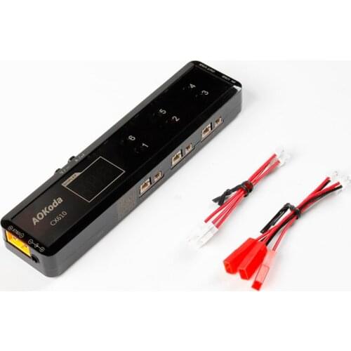 1s Aokoda CX605/CX610/CX610HV 6CH Battery Charger for 1S Lipo LiHV FPV Racing Drone Kit