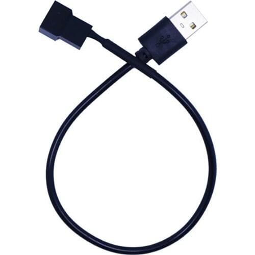 3pin/4pin Fan To USB Adapter Cables 3/4Pin Computer PC Fan Power Cable Connector Adapter 5V 30cm Connect