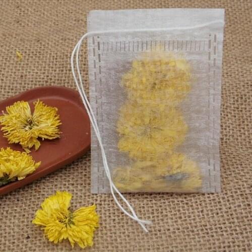 6*8cm Tea Bags String Heal Seal Filter fiber Teabag For Herb Loose Disposable Teabags F20173500