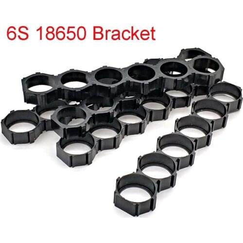 6S 18650 Lithium Battery Heat Holder Bracket 18650 Spacer Assembly Group Module DIY Battery Box Case Pack Splicing Bracket