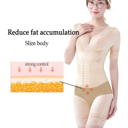 Bodysuit Flat Belly Sheath With Girdles Waist Trainer Body Shaper Tummy Slimming Fat Burning Woman Open Crotch Panties Underwear