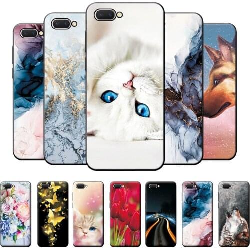 For OPPO A5 Case For OPPO A5 AX5 A3S Silicone Back Cover Case on Realme C1 Soft TPU Cover Case For OPPO AX5 A3S Fashion Bumper