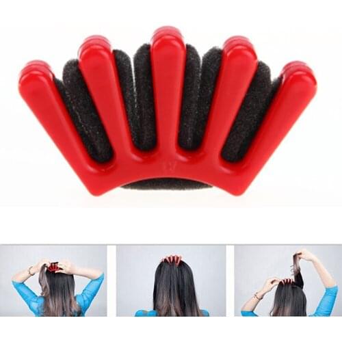 1pc Lady Girls French Hair Braiding Tool Weave Sponge Plait Twist Hair Braider DIY Styling Tool Holder Clip Hair Accessory