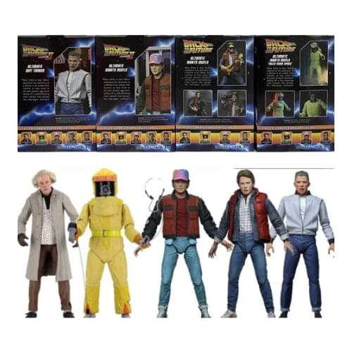 NECA Back to the Future - Marty Ultimate Biff Tannen Doc Brown 7" Action Figure