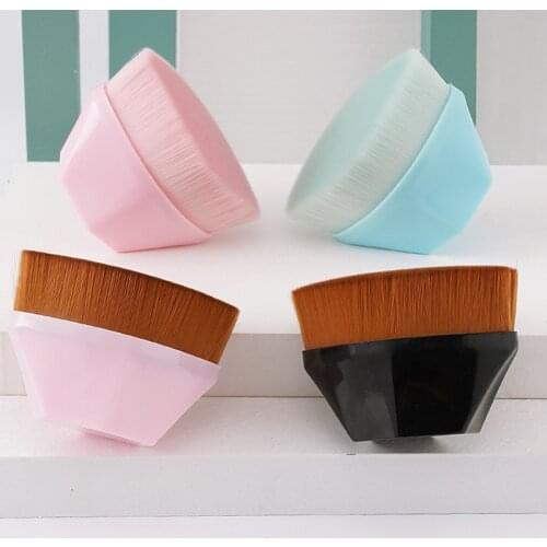 Hot Single Six Corners Powder Makeup Brushes Diamond Cosmetic Hexagon No Trace Foundation Brush Silicone Make Up Brushes