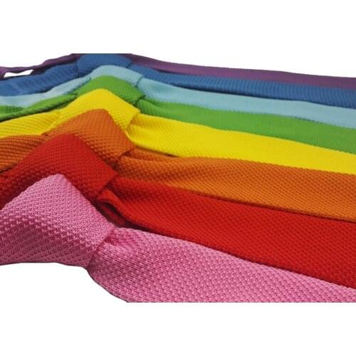 HUISHI Slim fashion Knitted ties for men 5.5 cm solid Blue Red Knitted tiegreen knitted tie brown knitted ties