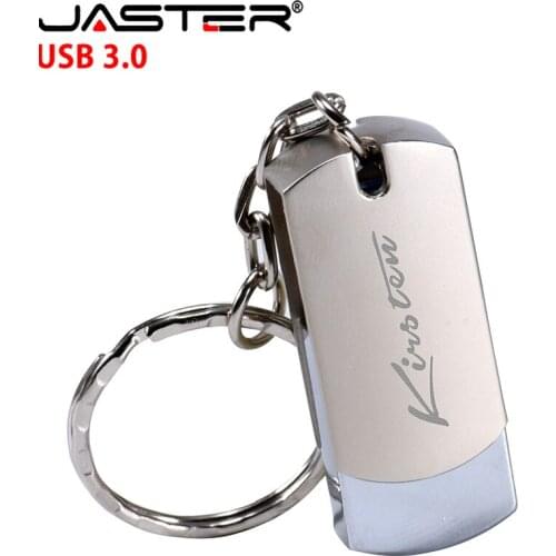 JASTER laser custom metal flip USB 3.0 memory stick usb flash drive 128GB 64GB 16GB 32GB 4GB pendrive Over 10 pcs free logos