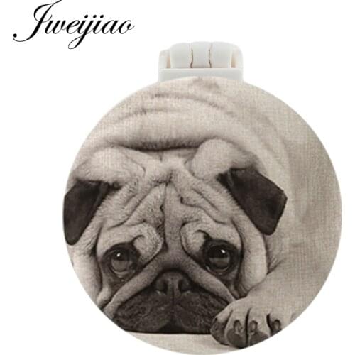 Youhaken Pet Dogs Photo UV Printed Pocket Mirror With Massage Comb NEW Folding Compact Portable Makeup Vanity mirrors