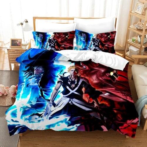 Bleach Bedding Set Bedspread Single Twin Full Queen King Size Bleach Bleach Bed Sets Childrens Kids Bedroom Duvetcover Set