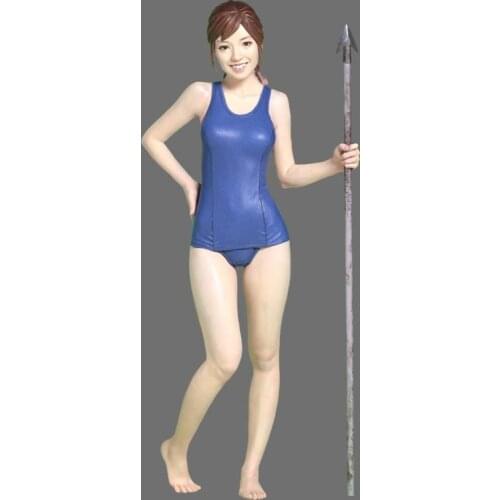 1/12 Resin Figure Model Kits GK Girl with harpoon(544) Unassambled Unpainted