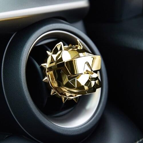 Creative Bulldog Car Decoration Auto Geur Clip Fragrance Scent Voiture Car Diffuser Air Freshener Car Perfume Drop Shipping
