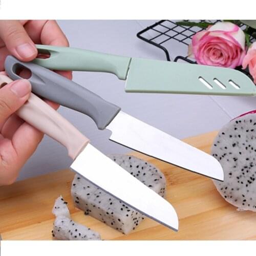 Random Color Kitchen Cooking Knife Fruit Knife Kids Chef Toddler Cooking Stainless Knives Slicing Paring Fruit Vegetable Cutter