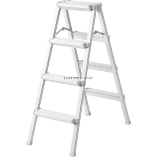 Corner Folding Ladder Family Indoor Herringbone Ladder Thickening Three Or Four Step Light Aluminum Alloy Stair Stool 67395