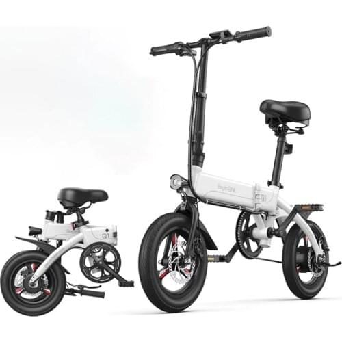 Small Ice New National Standard Folding Ultra-Light Portable Electric Bicycle Small Men And Women Walking Power Lithium Battery