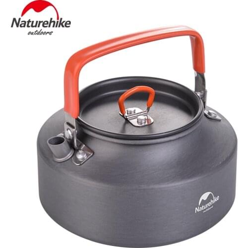 Naturehike Wild Camping 1.1L Aluminium Alloy Hot Water Bottle Outdoor Tea Kettle Ultralight Portable Cookware Boiling Water Pot