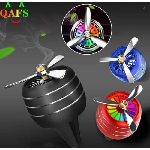 Air Freshener Car Smell Clip Fresh Aromatherapy Fragrance Alloy Auto Good Accessories LED Mini Conditioning Vent Outlet Perfume