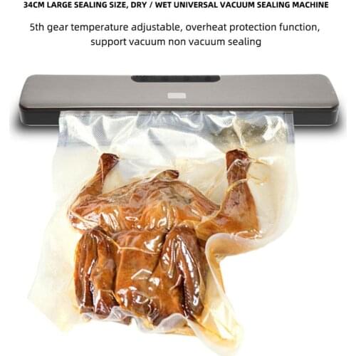 Fully automatic food vacuum packaging machine with15 bags of 100-240V household sealing machine kitchen preservation machine