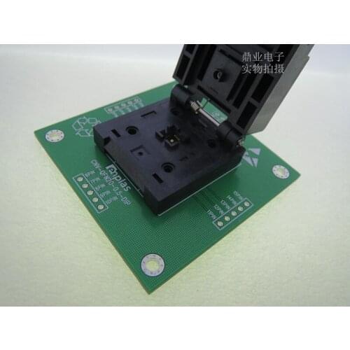 Clamshell QFN-20BT-0.5-01 QFN20/DIP20 ENPLAS 4*4mm spacing 0.5mm IC Burning seat Adapter testing seat Test Socket test bench