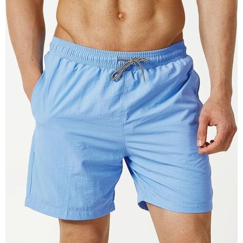 Summer Men Swimwear Shorts Beach Board Pants Swim Shorts Quick Dry Casual Trunks Man Swimming Running Surffing Beachwear Shorts